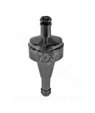 FILTRE A ESSENCE CNC NOIR MAT Ø6 DEMONTABLE*