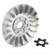 FLASQUE / JOUE FIXE VARIATEUR ALU ADAPT. SCOOTER GY6 50CC 2T / CPI ARAGON HUSSAR OLIVER POPCORN  / SCOOTER KEEWAY 2T Ø16