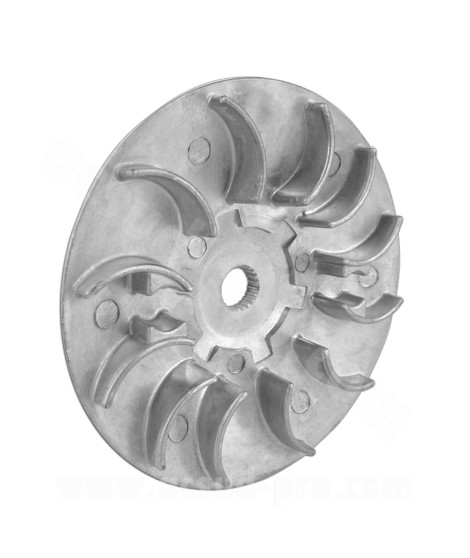 FLASQUE / JOUE FIXE VARIATEUR ALU SCOOTER ADAPT. PEUGEOT 50 LUDIX BLASTER /  SPEEDFIGHT III / JET FORCE / KISBEE  (OEM : 764854)