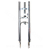 FOURCHE CYCLO EBR  ADAPT. PEUGEOT 103 (Ø25mm  / COURSE : 60mm) CHROME