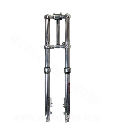 FOURCHE CYCLO EBR  ADAPT. PEUGEOT 103 SPX ROUE EN 16 POUCES CHROME