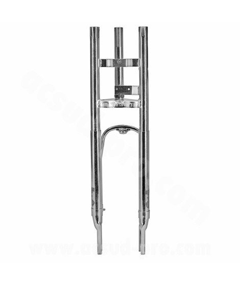FOURCHE CYCLO EBR ADAPT. VOGUE ROUE 16' ( SANS TE SUPERIEUR ) Ø25MM / COURSE : 60mm CHROME