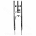 FOURCHE CYCLO EBR ADAPT. VOGUE ROUE 16' ( SANS TE SUPERIEUR ) Ø25MM / COURSE : 60mm CHROME