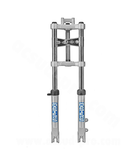 FOURCHE CYCLO EBR ALU HYDRAU ADAPT. PEUGEOT 103 / MBK 51 ( MONTAGE FREIN A DISQUE ) Ø28 mm