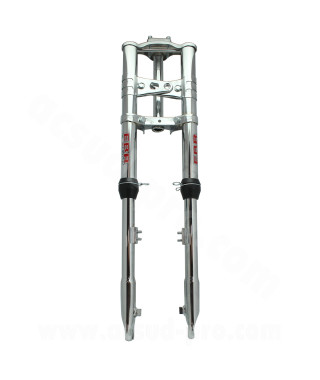FOURCHE CYCLO EBR INVERSEE MECANIQUE 103 / MBK 51 CHROMEE