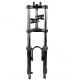 FOURCHE CYCLOMOTEUR EBR ADAPT. PEUGEOT 103 - MBK 51 AVEC STABILISATEUR RENFORCE + REGLAGE PRECHARGE RESSORT NOIR