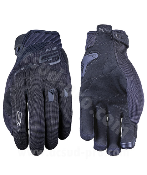 GANTS FIVE RS3 NOIRS COQUES (CERTIFICATION EN 13594:2015)      M