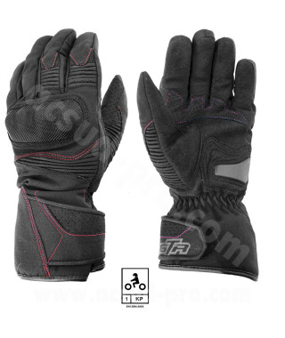 GANTS GTR BLIZZARD HIVER WATERPROOF COQUES BLACK (CERTIFICATION EN 13594:2015)      S