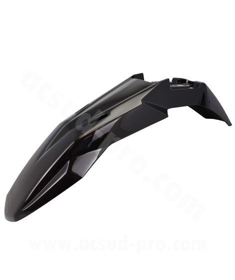 GARDE BOUE AVANT ADAPT. DERBI SENDA 2018 / APRILIA RX 50 FACTORY NOIR