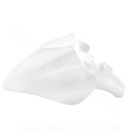 GARDE BOUE AVANT ADAPT. MBK 50 OVETTO 2008-2010 /  YAMAHA 50 NEOS 2008-2010  BLANC