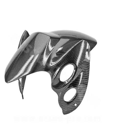 GARDE BOUE AVANT ADAPT. MBK BOOSTER ROCKET / YAMAHA BWS ROCKET IMITATION CARBONE