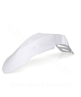 GARDE BOUE AVANT SUPER MOTARD BLANC (UNIVERSEL)