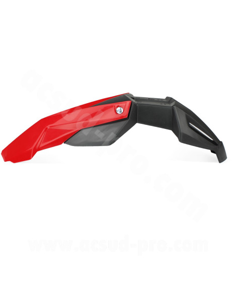 GARDE BOUE AV SUPER MOTARD NOEND UNIVERSEL (2 PIECES) NOIR / ROUGE