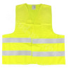 GILET DE SECURITE JAUNE HAUTE VISIBILITE HOMOLOGUE ADULTE TAILLE XL