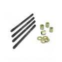 GOUJON CYLINDRE MOTO ADAPT. DERBI 50 SENDA / GPR / APRILIA 50 RS / BULTACO 50 ASTRO / LOBITO (JEU DE 4 M7 L : 120mm)