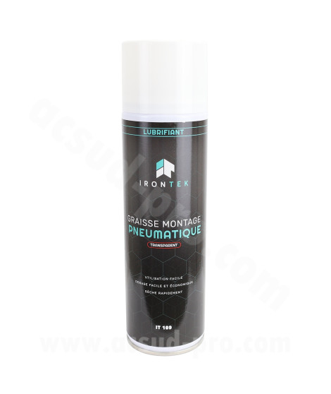 GRAISSE MONTAGE PNEUMATIQUE EN SPRAY   IRONTEK 400ml