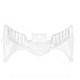 GRILLE AVANT ADAPT. PIAGGIO ZIP 50 2T AIR / 4T LIQUIDE H2O BLANC