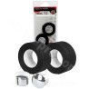 GUIDOLINE COTON TRESSOREX 85 NOIR (X2) EMBOUTS CHROMES VELOX/PERF (PACKAGE)