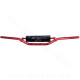 GUIDON MOTO CROSS / MECABOITE CARENZI EVO AVEC MOUSSE Ø22MM  (L : 810MM / H : 50mm) ROUGE