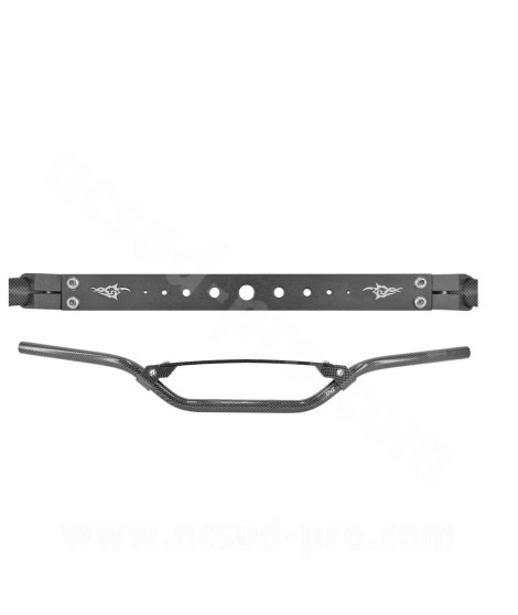 GUIDON MOTO CROSS / MECABOITE TNT HIGHWAY IMITATION CARBONE GU07A