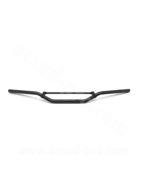 GUIDON MOTO / MECABOITE / CROSS ALU NOEND NOIR MAT Ø22mm (L : 810mm H : 93mm)