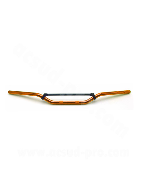 GUIDON MOTO / MECABOITE / CROSS ALU NOEND ORANGE Ø22mm (L : 810mm H : 93mm)