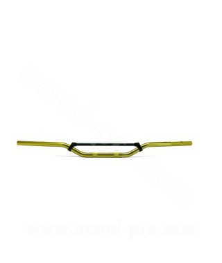 GUIDON MOTO / MECABOITE / CROSS ALU NOEND OR Ø22mm (L : 810mm H : 93mm)