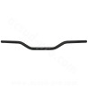GUIDON MOTO / MECABOITE / CROSS  NOEND ALUMINIUM Ø22.2 COULEUR NOIR (L : 760mm H : 100mm)
