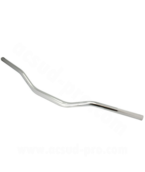 GUIDON MOTO / MECABOITE / CROSS  OVERSIZE NOEND Ø28.6  SILVER  GU10 (L : 825mm H : 75mm)