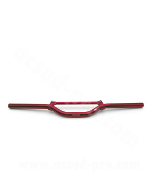GUIDON STREET BIKE TNT ALU ROUGE L : 625MM AVEC BARRE DE RENFORT (H : 40MM SOUS BARRE)