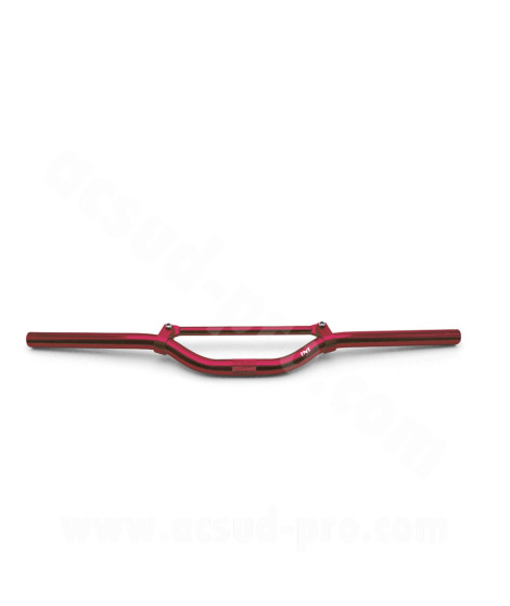 GUIDON STREET BIKE TNT ALU ROUGE L : 625MM AVEC BARRE DE RENFORT (H : 40MM SOUS BARRE)