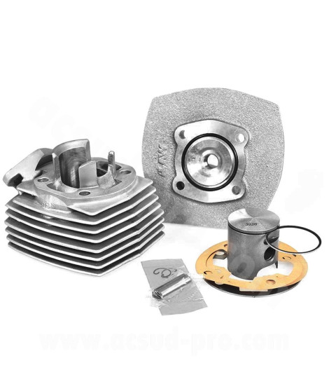 HAUT MOTEUR CYCLO MVT ALU G1 S-RACE APAPT. PEUGEOT 103 103 SP  / MVL / SPX / RCX / VOGUE (CYLINDRE + CULASSE) (HM33)