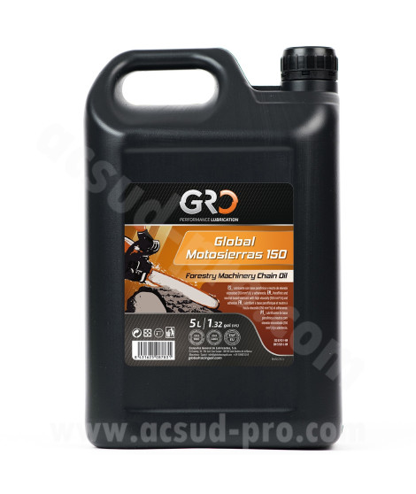 HUILE CHAINE DE TRONCONNEUSE GLOBAL RACING OIL VISCOSITE ISO 150  (5L) GRO