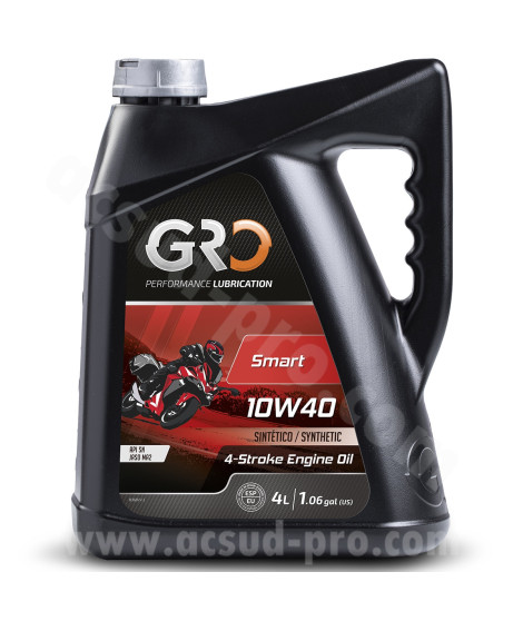 HUILE GLOBAL RACING OIL 4T GLOBAL SMART 10W40 SYNTHESE (BIDON 4L) GRO