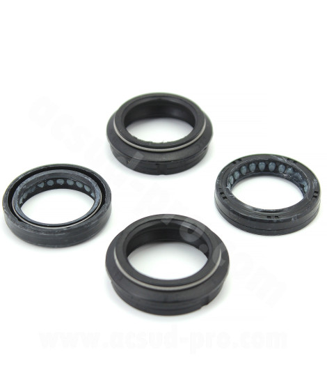 JOINT SPI FOURCHE + CACHE POUSSIERE POUR FOURCHE EBR MBK BOOSTER / NITRO / YAMAHA BWS / SLIDER (LA PAIRE)