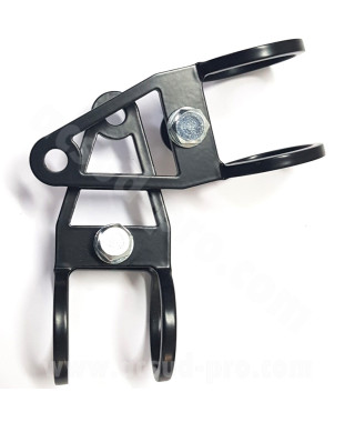 KIT 2 PCES SUPPORT OPTIQUE RACING X LONG NOIR Ø28