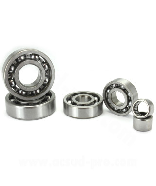 _KIT 6 ROULEMENTS MOTEUR 139FMB-B  ARCHIVE 50. MASH FIFTY. (6000 . 6001 . 6201 . 6203 . HK 13.5-20-12 . HK 13.5-22-12)