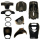 KIT CARROSSERIE ADAPT. APRILIA SCARABEO 50CC NOIR BRILLANT 2003-2013 (10 PIECES)