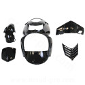 KIT CARROSSERIE ADAPT. APRILIA SONIC 50CC 1998-2008  NOIR BRILLANT (5 PIECES)