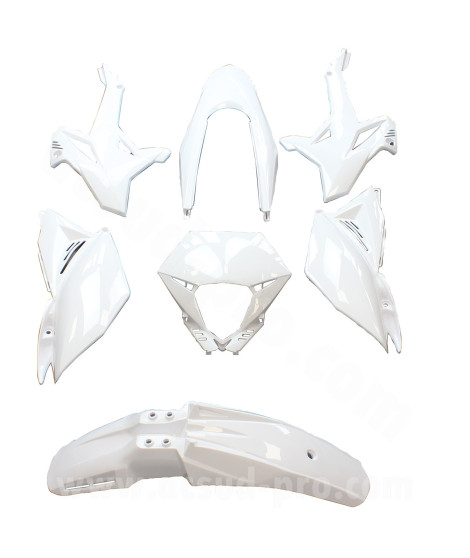 KIT CARROSSERIE ADAPT. BETA 50 RR MOTARD 20122020 (7 PIECES) BLANC