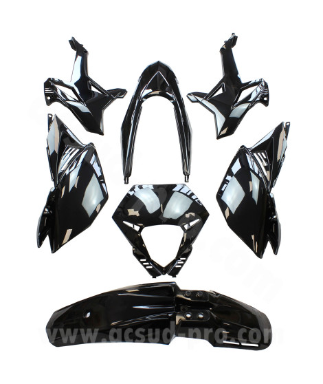KIT CARROSSERIE ADAPT. BETA 50 RR  MOTARD 2012-2020 (7 PIECES) NOIR