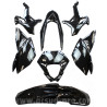 KIT CARROSSERIE ADAPT. BETA 50 RR  MOTARD 2012-2020 (7 PIECES) NOIR