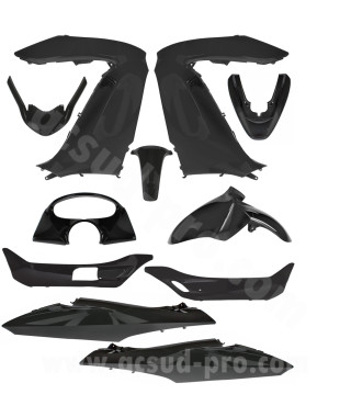 KIT CARROSSERIE ADAPT. HONDA PCX 125cc  2009-2013 NOIR (11 PIECES)