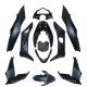 KIT CARROSSERIE ADAPT. HONDA PCX 125CC 2014-2016  NOIR MAT (11 PIECES)