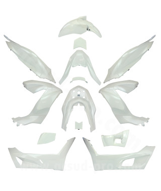KIT CARROSSERIE ADAPT. HONDA PCX 125CC 2021-2023  (14 PIECES) BLANC PERLE