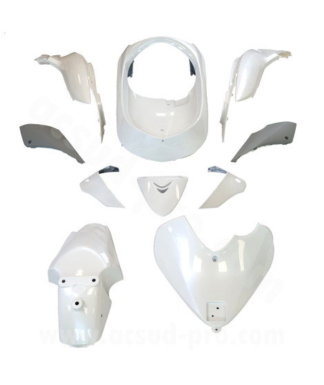 KIT CARROSSERIE ADAPT. HONDA SH125-150CC  2009-2012 BLANC (10 PIECES)