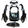 KIT CARROSSERIE ADAPT. HONDA SH125cc 2001-2003 (6 PIECES) NOIR BRILLANT