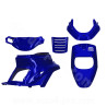 KIT CARROSSERIE ADAPT. MBK 50 BOOSTER 1999-2003 / YAMAHA 50 BWS 1999-2003 BLEU METAL (5 PIECES)