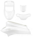 KIT CARROSSERIE ADAPT. MBK 50 BOOSTER 2004 / YAMAHA 50 BWS 2004 TYPE ORIGINE BLANC (4 PIECES)