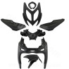 KIT CARROSSERIE ADAPT. MBK 50 NITRO 2013 / YAMAHA 50 AEROX 2013 NOIR MAT  (7 PIECES)